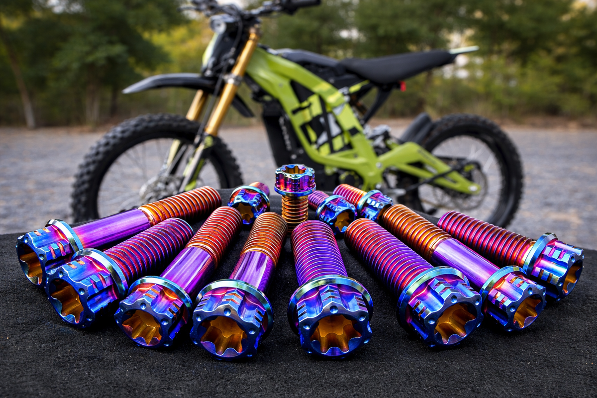 Titanium Upgrades & Hardware — Sur-Ron, Talaria & E-Moto. Ride-VZN